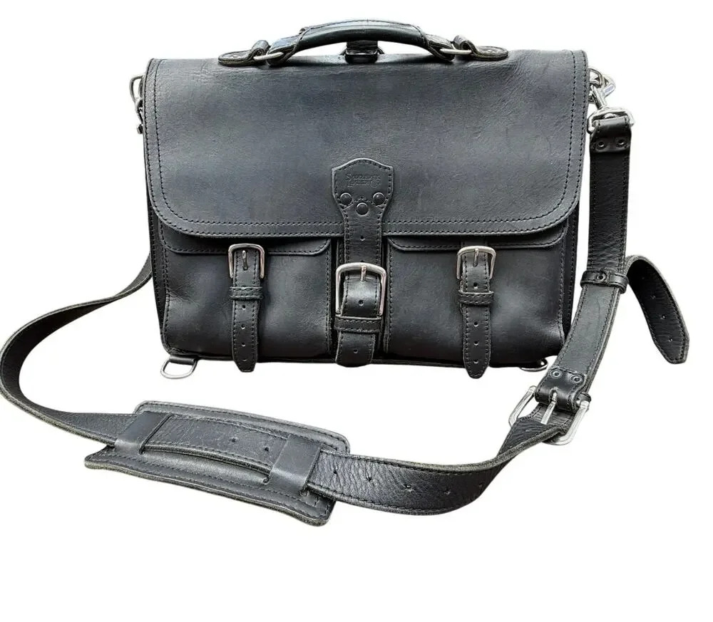 Thin Front Pocket Leather Briefcase ll Saddleback Leather Co.